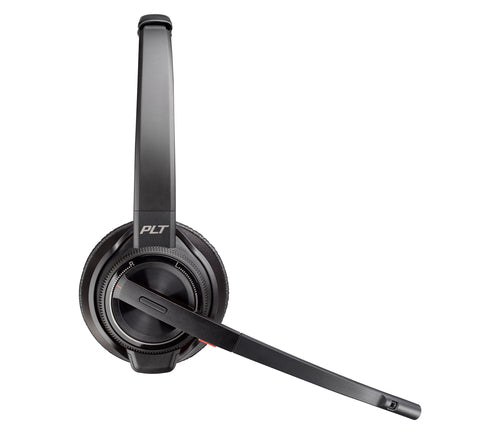 HP Poly Savi 8220 UC DECT 1920-1930 MHz USB-A Headset Sans fil Arceau Bureau/Centre d'appels Bluetooth Socle de chargement Noir - Image 1