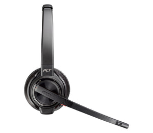 HP Poly Savi 8220 UC DECT 1920-1930 MHz USB-A Headset Sans fil Arceau Bureau/Centre d'appels Bluetooth Socle de chargement Noir - Image 1