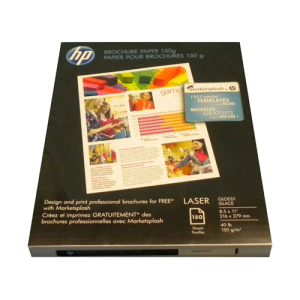 Q6611A HP PAPIER BROCHURE LASER COULEUR GLACÉ 150 FEUILLES ÉPAIS