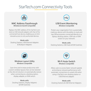 StarTech.com DK30C2DPPD station d'accueil Avec fil USB 3.2 Gen 1 (3.1 Gen 1) Type-C Noir, Gris - Image 11