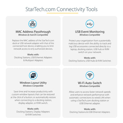 StarTech.com DK30C2DPPD station d'accueil Avec fil USB 3.2 Gen 1 (3.1 Gen 1) Type-C Noir, Gris - Image 11