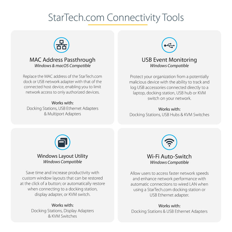 StarTech.com DK30C2DPPD station d'accueil Avec fil USB 3.2 Gen 1 (3.1 Gen 1) Type-C Noir, Gris - Image 11