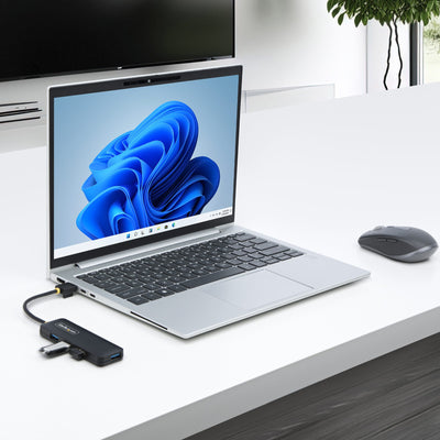 StarTech.com H5A4A-USB-HUB hub & concentrateur USB 3.2 Gen 1 (3.1 Gen 1) Type-A 5000 Mbit/s Noir - Image 11