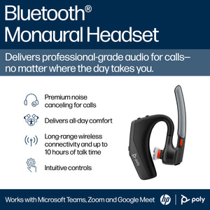 HP Poly Voyager Legend 30 Headset Sans fil Ecouteurs Appels/Musique Bluetooth Noir - Image 4