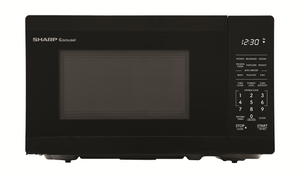 Sharp Four à micro-ondes de comptoir 0,7 pi³ (SMC0760KBC) – 700W, Noir avec plateau tournant Carousel - Image 1