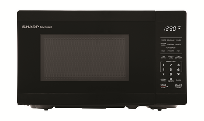 Sharp Four à micro-ondes de comptoir 0,7 pi³ (SMC0760KBC) – 700W, Noir avec plateau tournant Carousel - Image 1