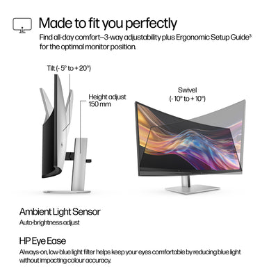 HP Series 7 Pro 37.5 inch WQHD+ Thunderbolt 4 Monitor - 738pu écran plat de PC 95,2 cm (37.5") 3840 x 1600 pixels Wide Quad HD+ LCD Noir - Image 8