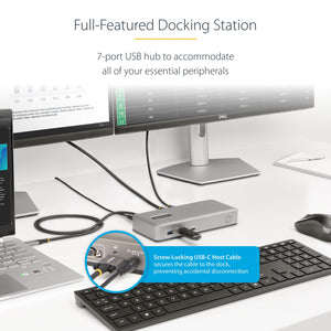 StarTech.com 101N-USBC-DOCK station d'accueil Avec fil USB 3.2 Gen 1 (3.1 Gen 1) Type-C Gris - Image 11