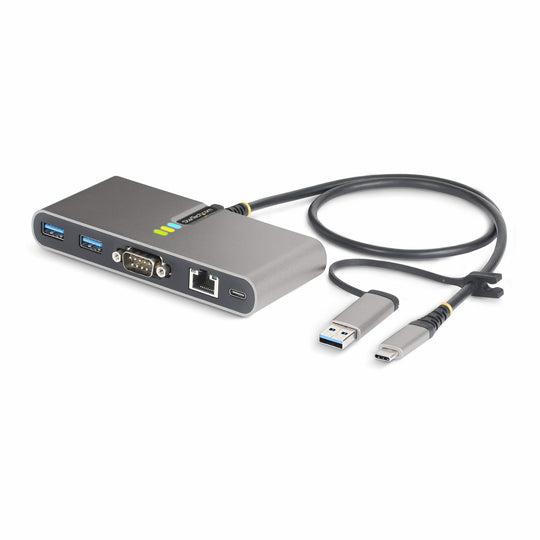 STARTECH .com laptop dock/port replicator Wired USB 3.2 Gen 1 (3.1 Gen 1) Type-C Grey (5G2A1SGBB-USB-C-HUB)