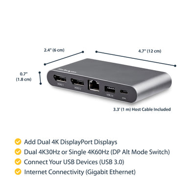 StarTech.com DK30C2DAGPD station d'accueil Avec fil USB 3.2 Gen 1 (3.1 Gen 1) Type-C Noir - Image 12