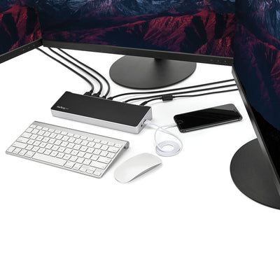 StarTech.com DK30CH2DEP station d'accueil Avec fil USB 3.2 Gen 1 (3.1 Gen 1) Type-C Noir, Argent - Image 5