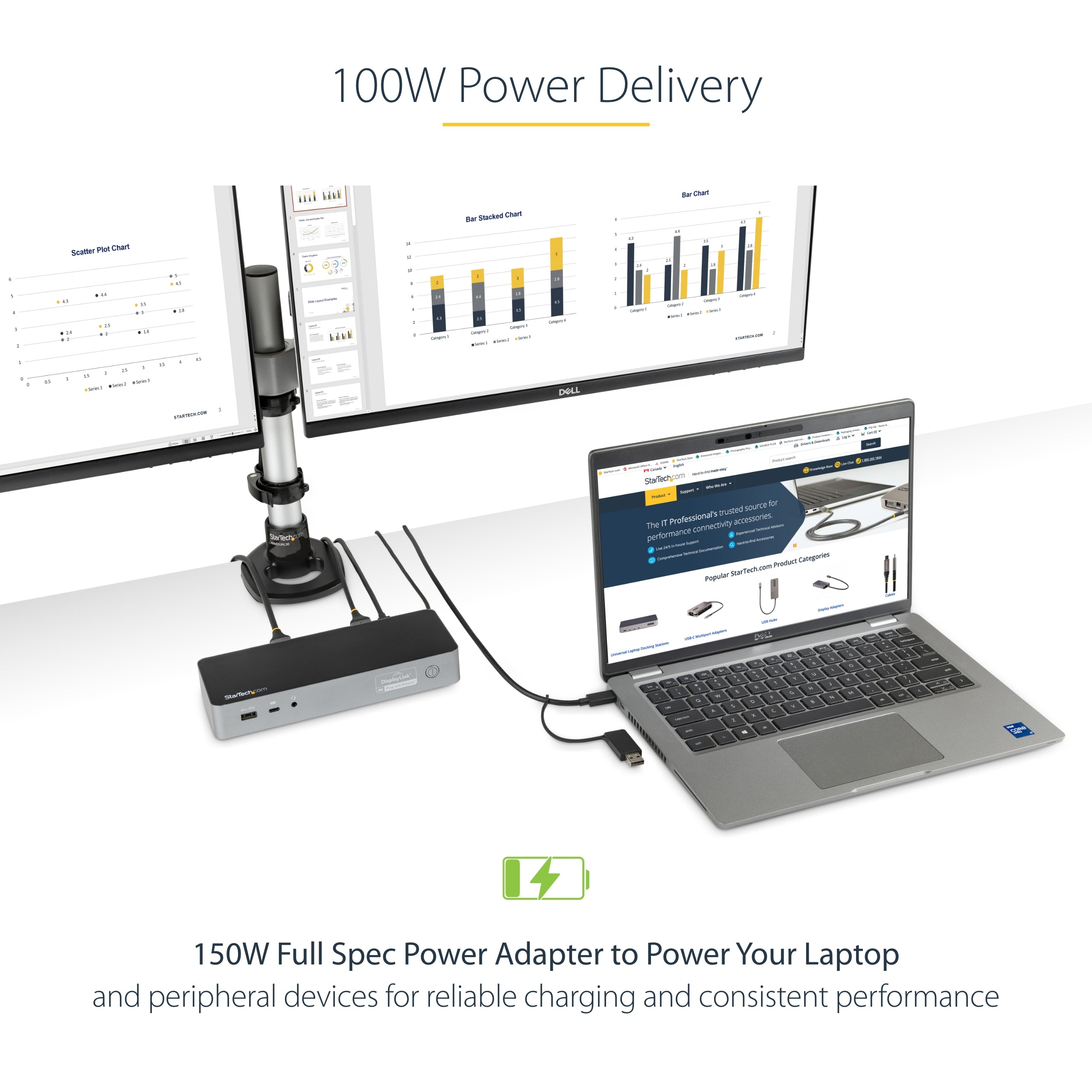 StarTech.com DK30C2DPEP station d'accueil Avec fil USB 3.2 Gen 1 (3.1 Gen 1) Type-C Noir, Gris - Image 15