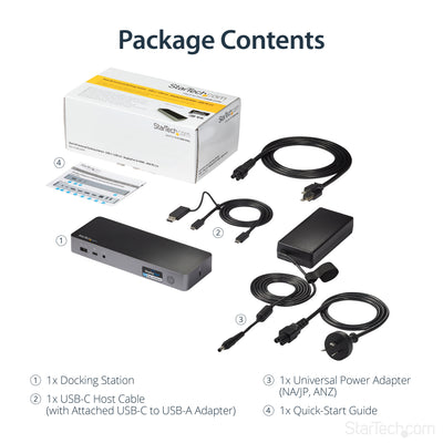 StarTech.com DK30C2DPPD station d'accueil Avec fil USB 3.2 Gen 1 (3.1 Gen 1) Type-C Noir, Gris - Image 15