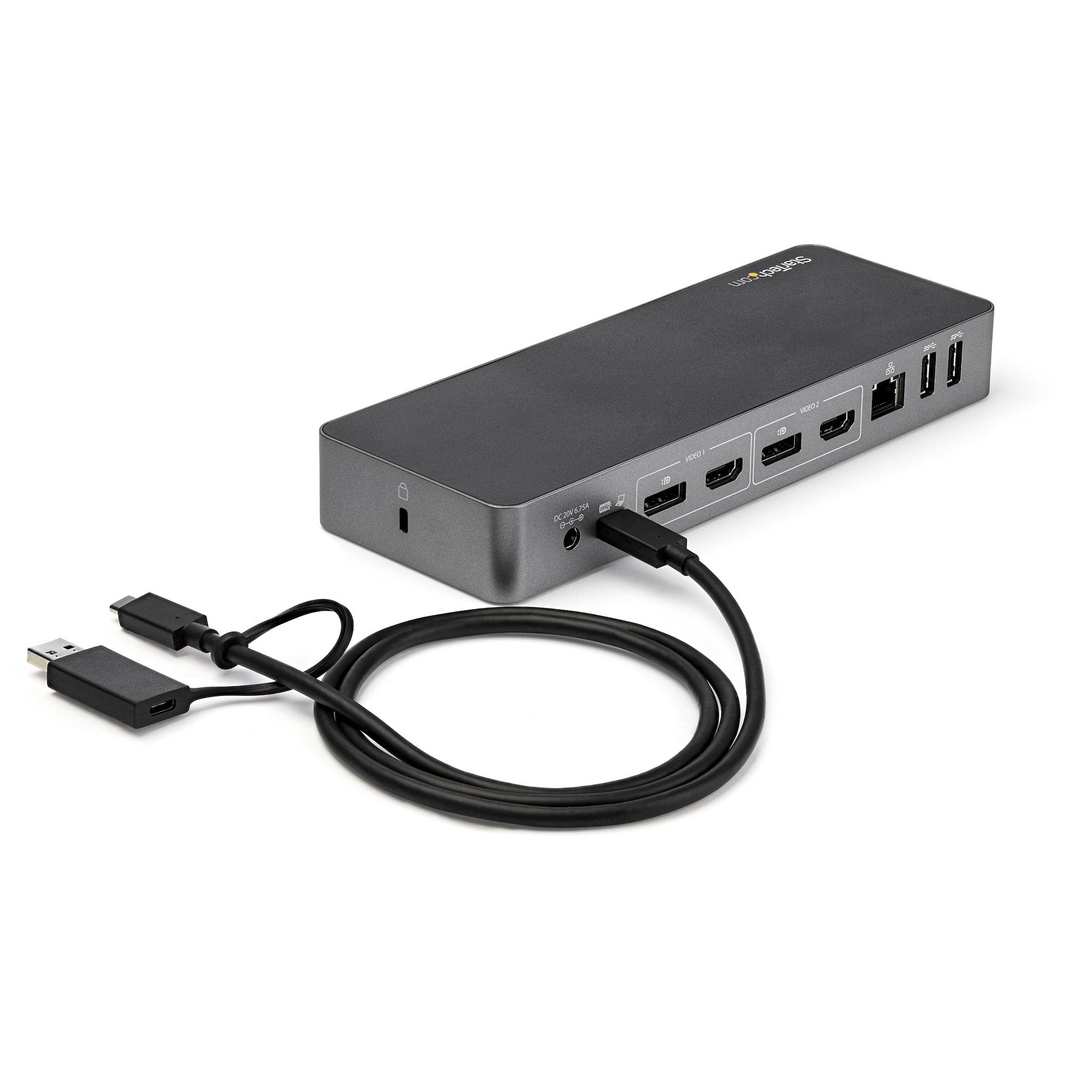 StarTech.com DK30C2DPPD station d'accueil Avec fil USB 3.2 Gen 1 (3.1 Gen 1) Type-C Noir, Gris - Image 9