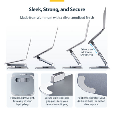 StarTech.com ATER-LAPTOP-RISER Support de livres Supports de Laptop Argent - Image 11