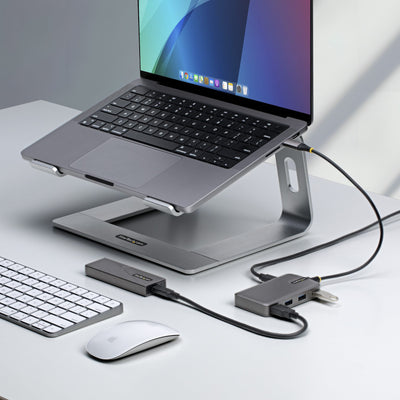 StarTech.com 5G4AC-USB-C-HUB hub & concentrateur USB 3.2 Gen 1 (3.1 Gen 1) Type-C 5000 Mbit/s Gris - Image 4