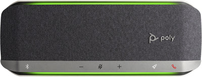 Poly Sync 40+ Microsoft Teams Certified USB-A USB-C Speakerphone +BT700 USB-A Adapter haut-parleur Téléphone mobile / PC USB/Bluetooth Noir, Argent - Image 1