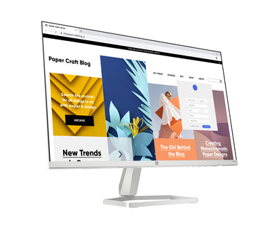 HP Series 5 23.8 inch FHD White Monitor - 524sw écran plat de PC 60,5 cm (23.8") 1920 x 1080 pixels LCD Argent - Image 2