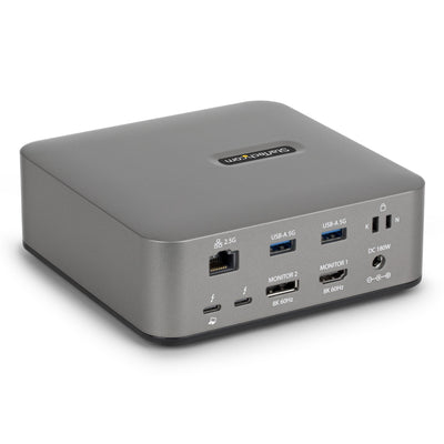StarTech.com 215N-TB5USB4DOCK station d'accueil Avec fil Thunderbolt 5 Gris - Image 1