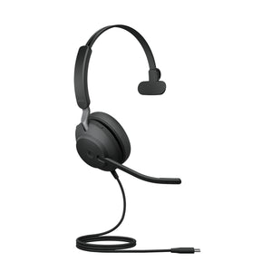 Jabra Evolve2 40 SE MS Mono Casque Avec fil Arceau Appels/Musique USB Type-C / USB Type-A Noir - Image 2