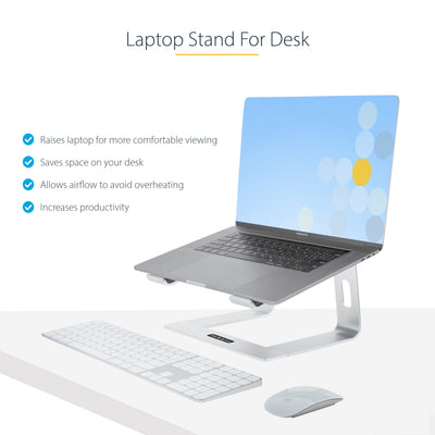 StarTech.com LAPTOP-STAND-SILVER Support de livres Supports de Laptop Argent 43,2 cm (17") - Image 12
