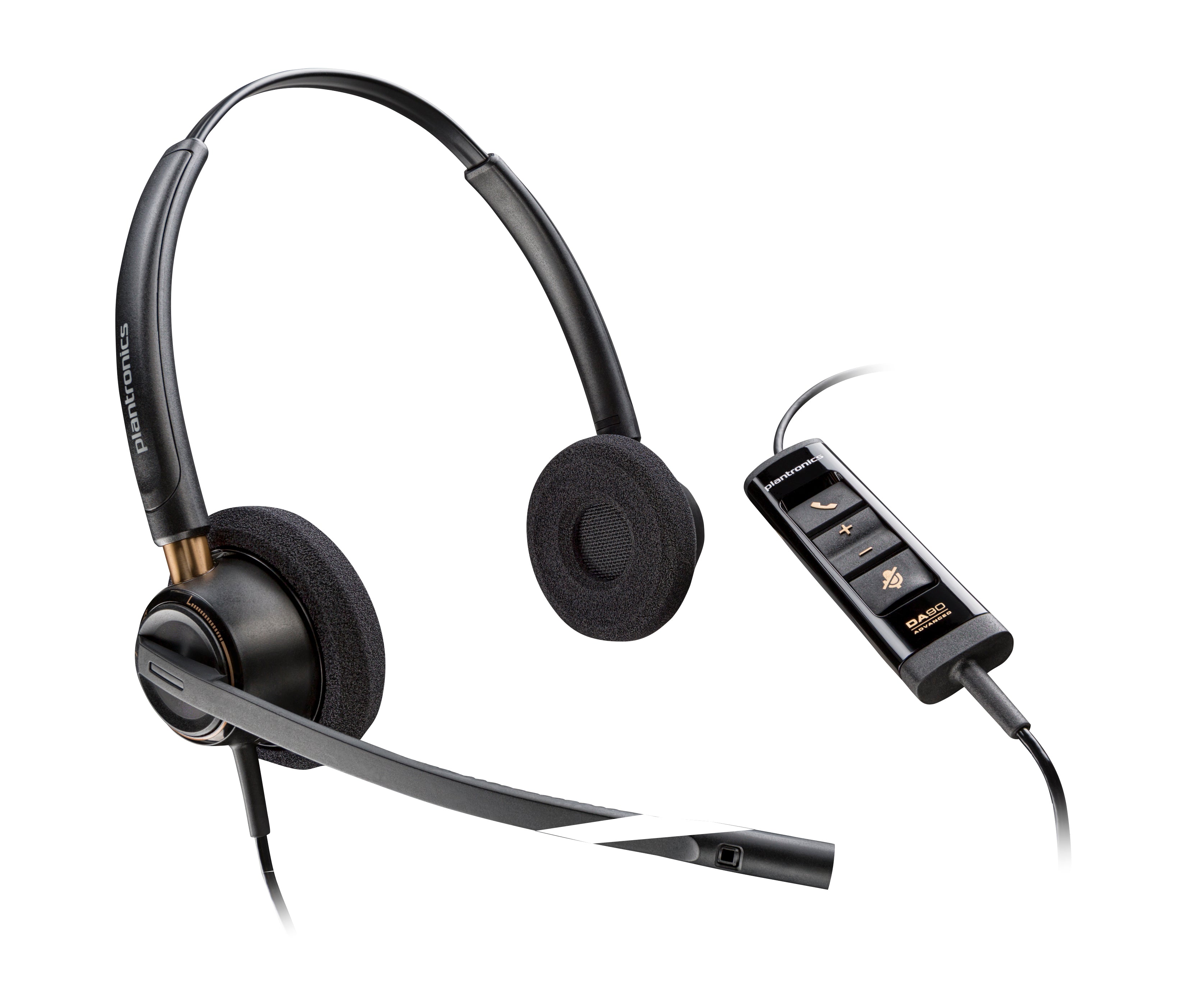 Poly EncorePro 525 USB-A Stereo Headset Avec fil Arceau Appels/Musique Noir - Image 1