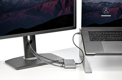 StarTech.com TB3DKM2HDL station d'accueil Avec fil Gris - Image 5
