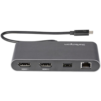 StarTech.com TB3DKM2DPL station d'accueil Avec fil Gris - Image 4