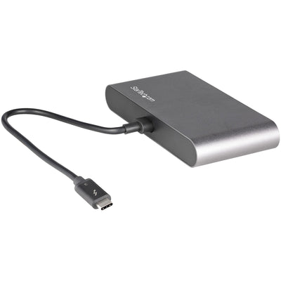 StarTech.com TB3DKM2DPL station d'accueil Avec fil Gris - Image 3