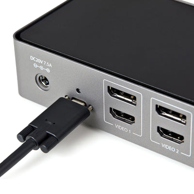 StarTech.com DK31C3HDPD station d'accueil Avec fil USB 3.2 Gen 2 (3.1 Gen 2) Type-C Noir, Gris - Image 5