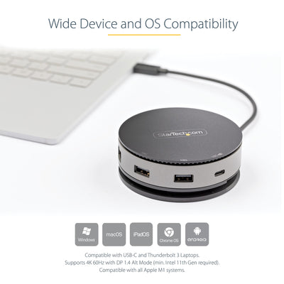 StarTech.com DKT31CHDVCM station d'accueil Avec fil USB 3.2 Gen 2 (3.1 Gen 2) Type-C Noir, Gris - Image 13