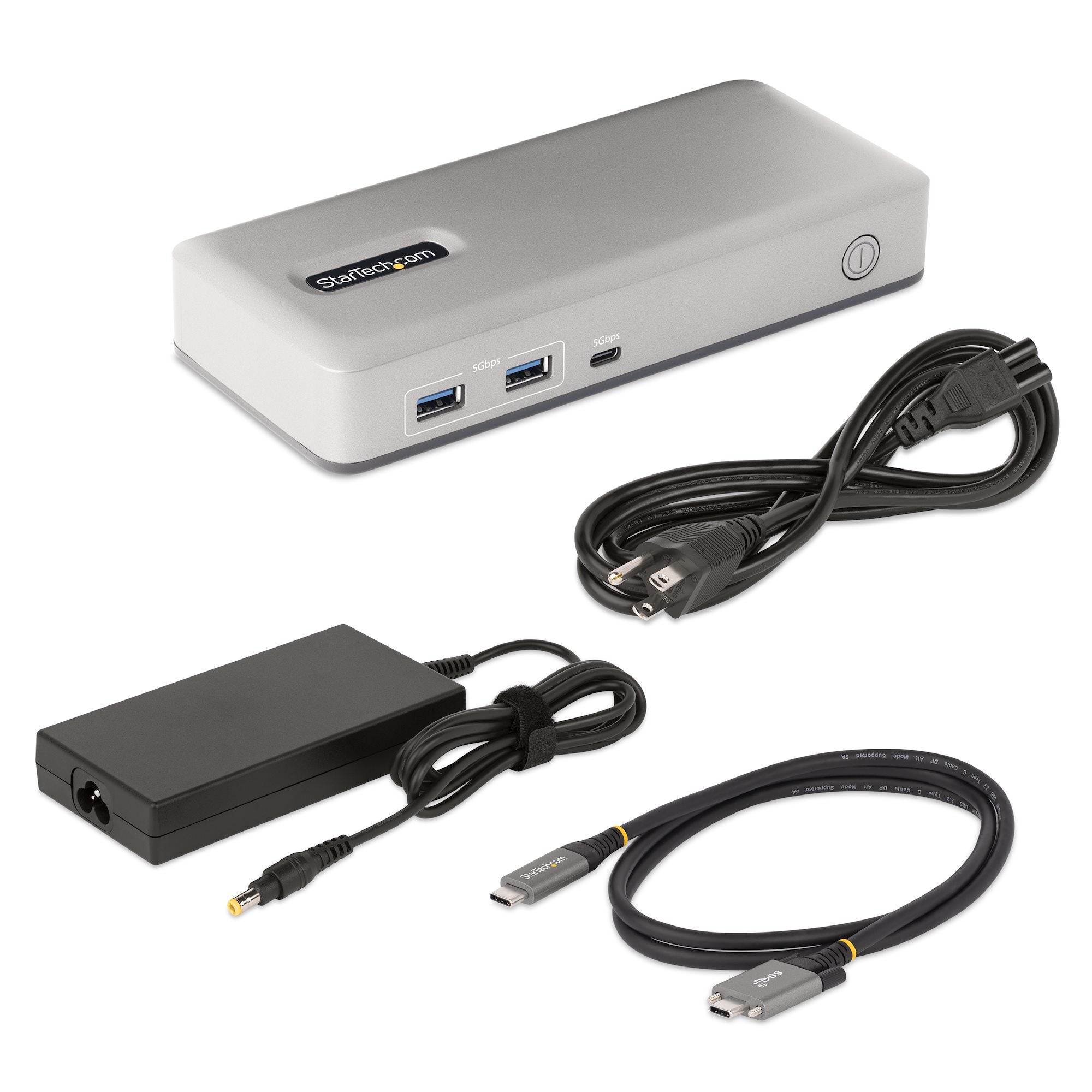 StarTech.com 101N-USBC-DOCK station d'accueil Avec fil USB 3.2 Gen 1 (3.1 Gen 1) Type-C Gris - Image 10