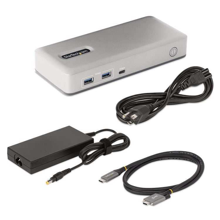 StarTech.com 101N-USBC-DOCK station d'accueil Avec fil USB 3.2 Gen 1 (3.1 Gen 1) Type-C Gris - Image 10