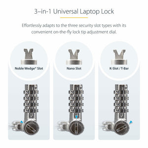 StarTech.com UNIVMK25-LAPTOP-LOCK câble antivol Noir, Acier - Image 11