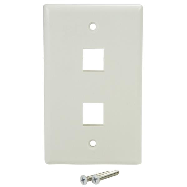 StarTech.com PLATE2WH Plaque de commutation et obturateur Blanc - Image 3