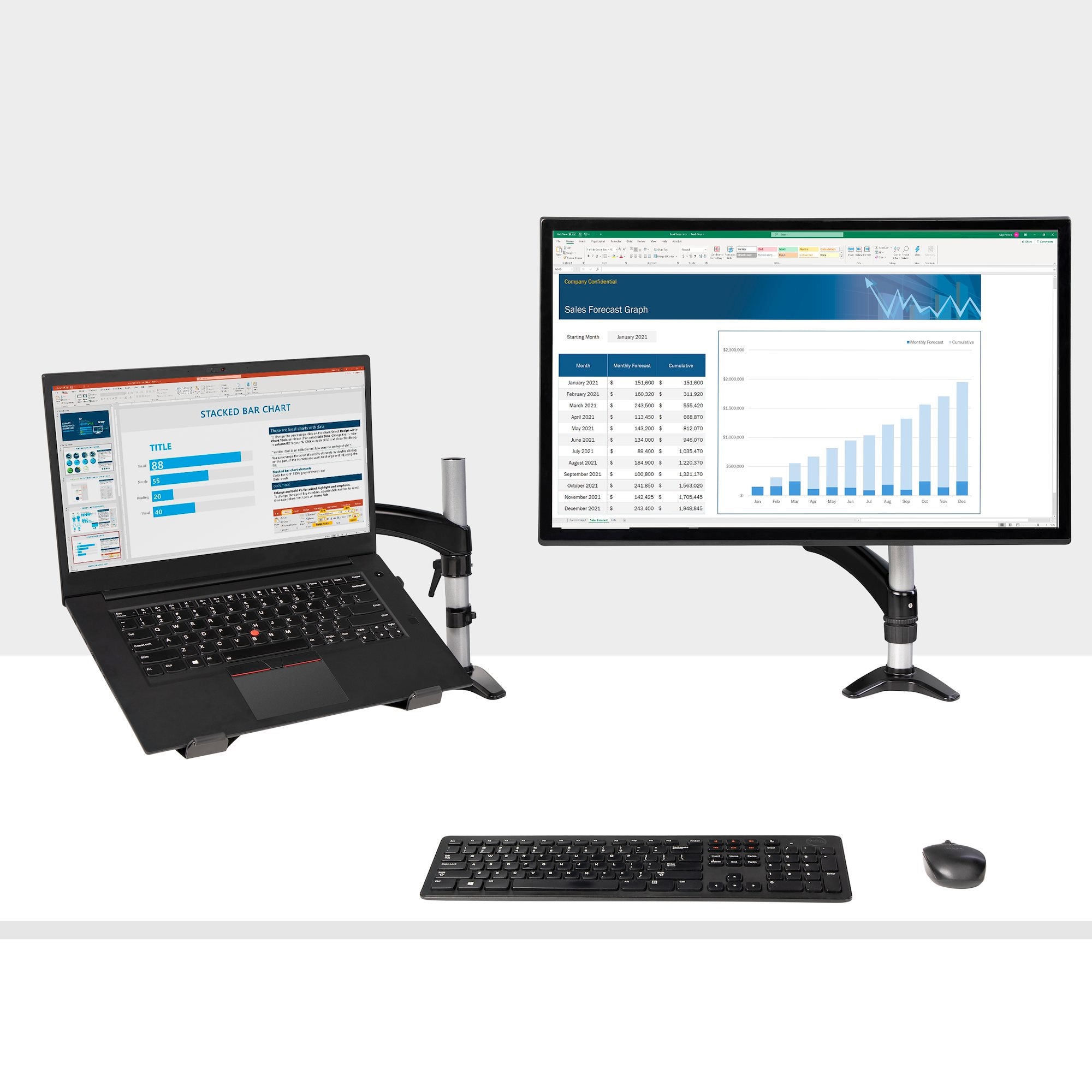 StarTech.com ARMUNONB1 Support de livres Laptop et bras pour écran Noir - Image 11