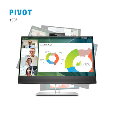 HP E24mv G4 FHD Conferencing Monitor écran plat de PC 60,5 cm (23.8") 1920 x 1080 pixels Full HD LCD Noir, Argent - Image 8