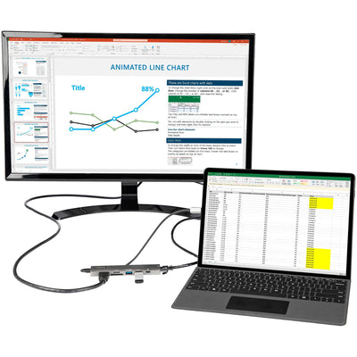 StarTech.com DKT30CHSDPD1 station d'accueil Avec fil USB 3.2 Gen 1 (3.1 Gen 1) Type-C Noir, Gris - Image 4