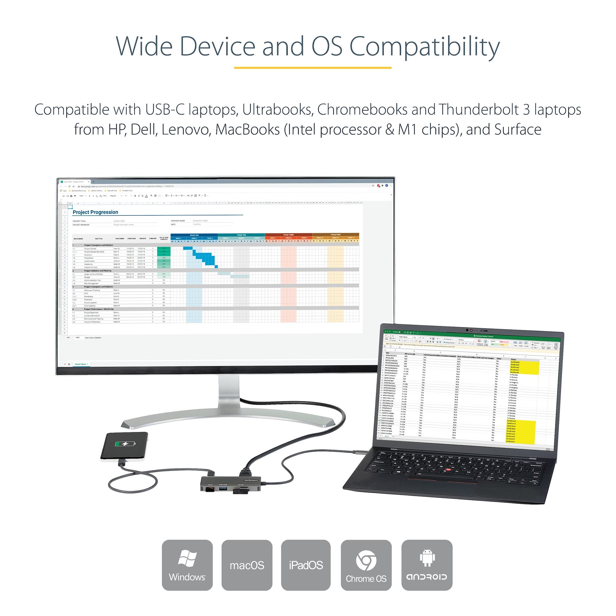 StarTech.com DKT30CHSDPD station d'accueil Avec fil Gris - Image 8