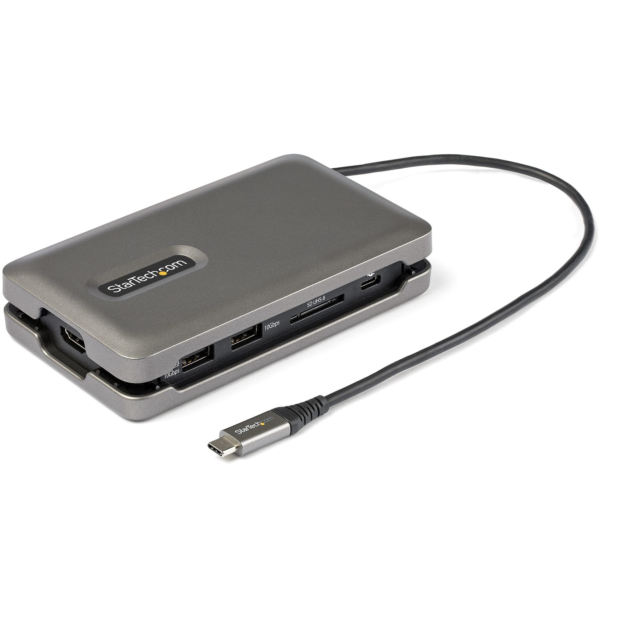StarTech.com DKT31CSDHPD3 station d'accueil Avec fil USB 3.2 Gen 2 (3.1 Gen 2) Type-C Gris - Image 1