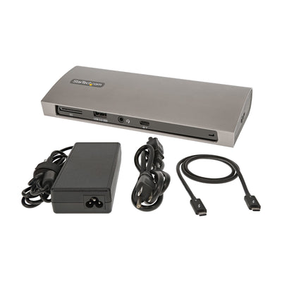 StarTech.com TB4CDOCK station d'accueil Avec fil Thunderbolt 4 Noir, Gris - Image 8