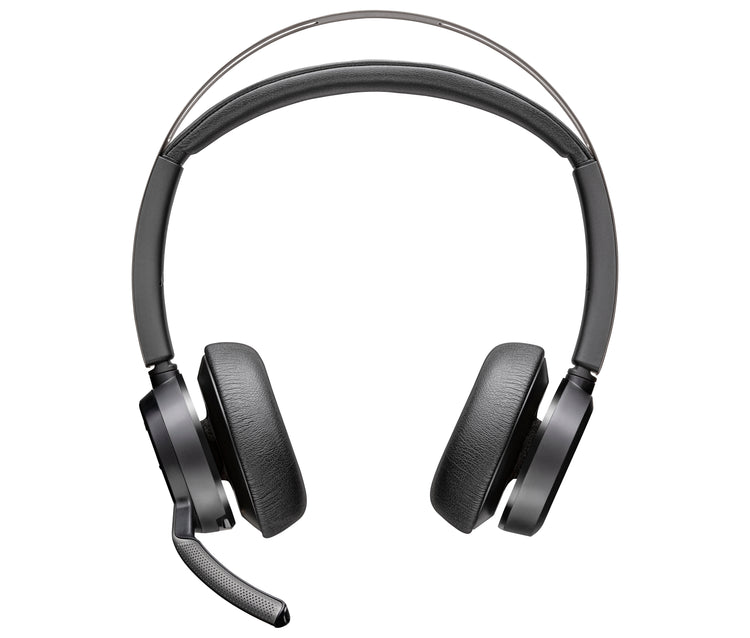 Poly Voyager Focus 2 USB-C-C Headset +USB-C/A Adapter +Charging Stand Sans fil Arceau Business/Everyday Bluetooth Socle de chargement Noir - Image 1