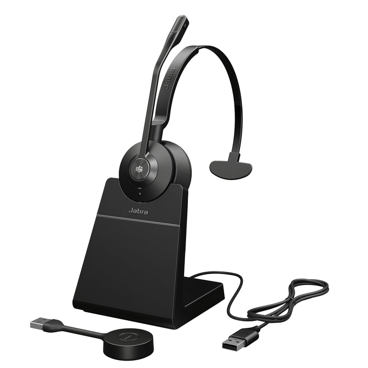 Jabra Engage 55 Casque Sans fil Arceau Bureau/Centre d'appels Micro-USB Socle de chargement Noir - Image 1