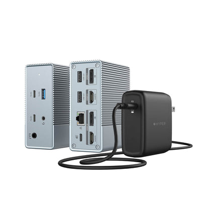Targus HDG212BP-US station d'accueil Avec fil USB 3.2 Gen 1 (3.1 Gen 1) Type-C Gris - Image 1