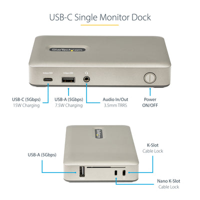 StarTech.com DKM30CHDPD station d'accueil Avec fil USB 3.2 Gen 1 (3.1 Gen 1) Type-C Gris - Image 12