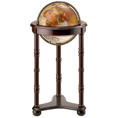 Globe Lancaster des fonds marins, diamètre 30 cm (12"), bronze métallique (texte en anglais)