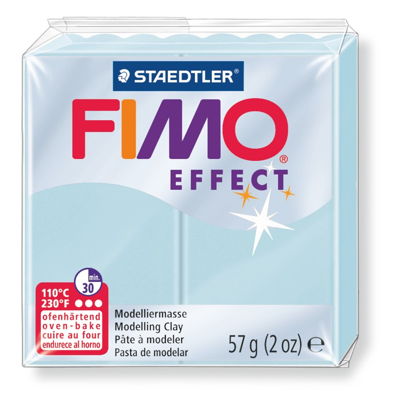 Pâte à modeler Fimo Effect Quartz Bleu Glace 57g (2 oz)
