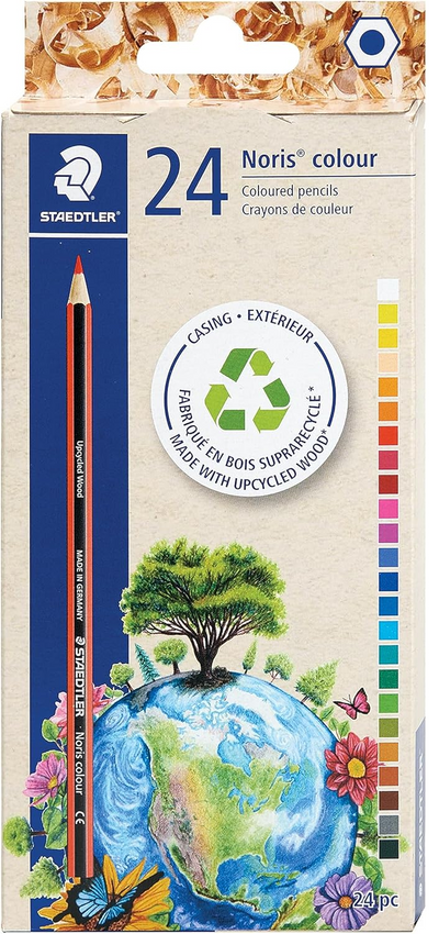 Crayons de couleur Wopex, lot de 24