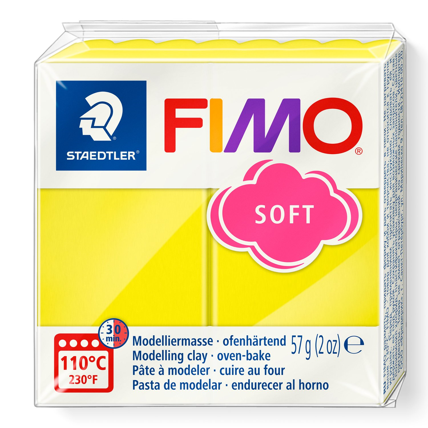 Pâte à modeler Fimo Soft Citron 57g (2 oz)