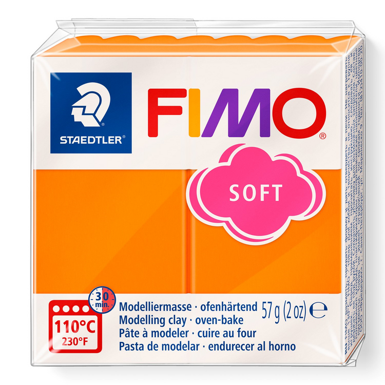 Pâte à modeler Fimo Soft Mandarine 57g (2 oz)